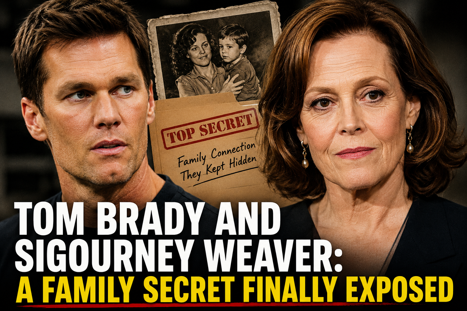Tom Brady and Sigourney Weaver: A Family Secret Finally Exposed